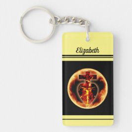 聖職者の十字架を呼ぶ宗教カトリック教徒 キーホルダー