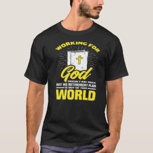 聖職者の神の牧師バイブル教会の牧師 Tシャツ