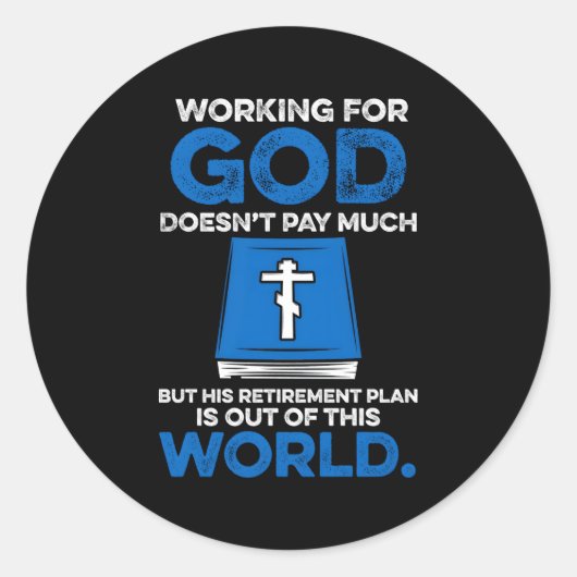 聖職者の聖書のクリスチャンの聖職者 ラウンドシール (正面)