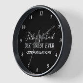 聖職者の聖職者のギフト – シンプルパーソナライズされたR 壁時計 (傾斜)