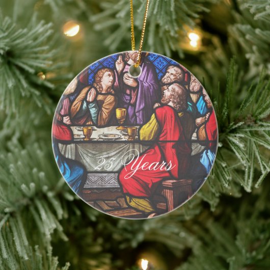 聖職者の離職記念日の編集文字 セラミックオーナメント (ツリー)