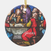 聖職者の離職記念日の編集文字 セラミックオーナメント (正面)