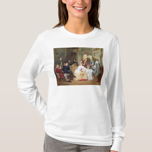 聖職者のPrevostの読書「Manon Lescaut」、1856年 Tシャツ (正面)