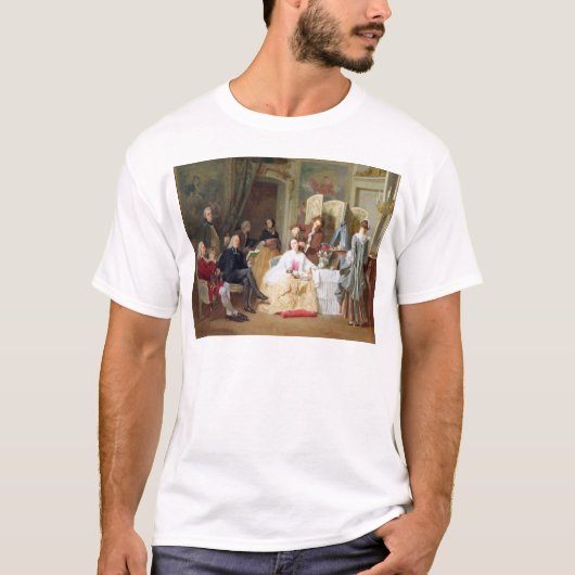 聖職者のPrevostの読書「Manon Lescaut」、1856年 Tシャツ (正面)