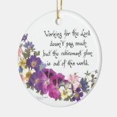 聖職者またはボランティアのギフト セラミックオーナメント (左)