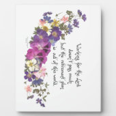 聖職者またはボランティアの贈り物 フォトプラーク (正面)