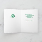 聖職者アイルランド祈りの言葉宗教St patricks day カード (内部)