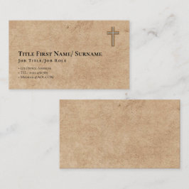 聖職者カトリック司祭デアコン牧師 名刺