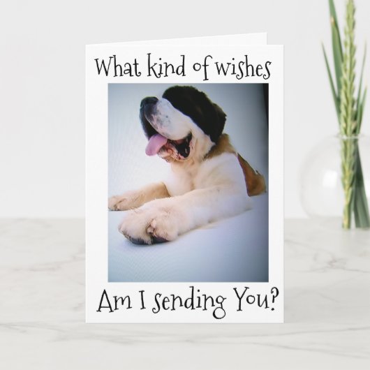 聖職者バーナードは***HUGE"** WISHESを送信 シーズンカード (正面)