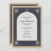 聖職者任命の招待状 招待状 (正面/裏面)