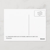 聖職者旅人の守護聖クリストファー ポストカード (裏面)