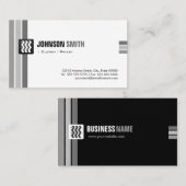 聖職者/司祭 – クリエイティブ白黒 名刺 (正面/裏面)