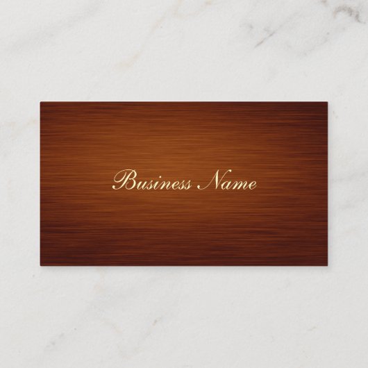 聖職者 / 牧師 - 木目調 名刺 (裏面)