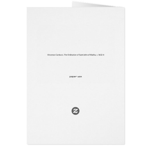 聖職記念カード (裏面)