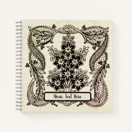 聖花 – インディアン花オーナメント手帳 ノートブック