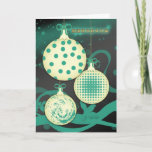 聖誕節同新年快樂 - Merry Christmas Chinese Christmas Card シーズンカード<br><div class="desc">A modern but timeless Holiday card with tree ornaments and candles a classic look with a modern touch. (聖誕節同新年快樂 - Merry Christmas)</div>