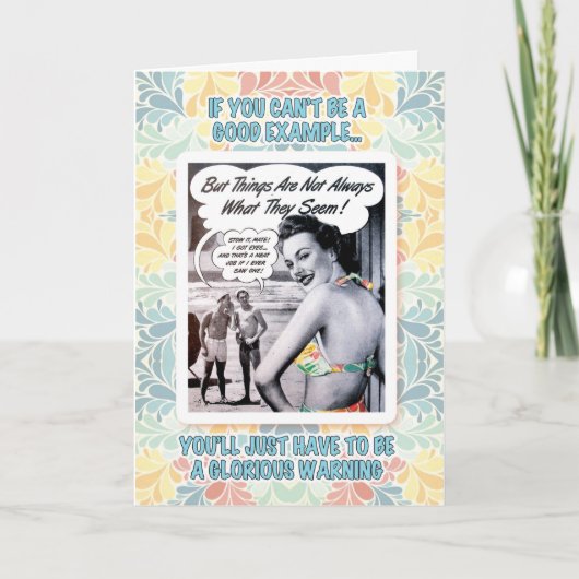 聖警告誕生日 カード (正面)