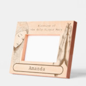 聖賛美ヴァージンマリア レーザー彫刻フレーム (左)