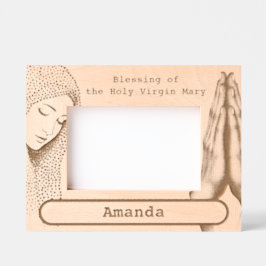 聖賛美ヴァージンマリア レーザー彫刻フレーム