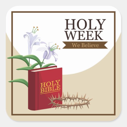 聖週間 スクエアシール (正面)