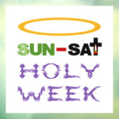 聖週間（パームサンデーから聖なる木曜日） ウィンドウサイン (シート3)