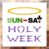 聖週間（パームサンデーから聖なる木曜日） ウィンドウサイン (シート2)