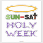 聖週間（パームサンデーから聖なる木曜日） シール (シート)