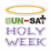 聖週間（パームサンデーから聖なる木曜日） シール (正面)