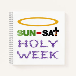 聖週間（パームサンデーから聖なる木曜日） ノートブック