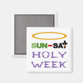 聖週間(パームサンデーから聖なる木曜日) マグネット (正面/裏面)