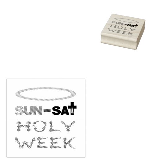 聖週間（パームサンデーから聖なる木曜日） ラバースタンプ (押印)