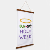 聖週間（パームサンデーから聖なる木曜日） 吊り下げ型タペストリー (傾斜あり)