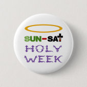 聖週間（パームサンデーから聖なる木曜日） 缶バッジ (正面)