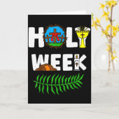 聖週 棕櫚の日 大木曜日 洗足の日 金曜日 カード (黄色い花)