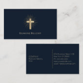 聖金ゴールドクロスビジネスカード 名刺 (正面/裏面)