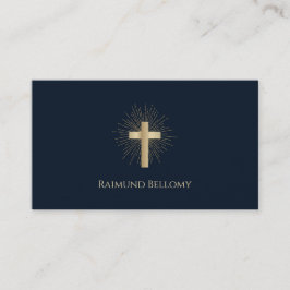 聖金ゴールドクロスビジネスカード 名刺