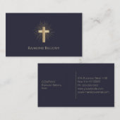 聖金ゴールドクロスビジネスカード 名刺 (正面/裏面)