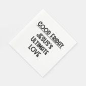 聖金曜日、イエス様の最後の愛 スタンダードランチョンナプキン (角)