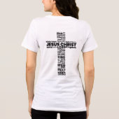 聖金曜日 十字架 イサボンギリシャのキリスト教信仰 トライブレンドTシャツ (裏面)