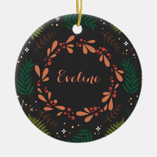 聖降すてき誕祭 セラミックオーナメント (正面)