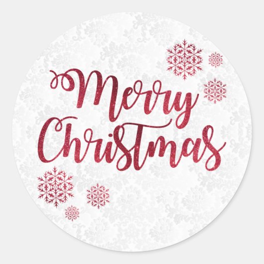 聖降エレガント誕祭 ラウンドシール (正面)