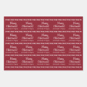 「聖降カジュアル誕祭お目出とう！」 +パーソナライズされた名前 ラッピングペーパーシート (正面)