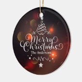 聖降パーソナライズされた誕祭お目出とう|オーナメント セラミックオーナメント (左)