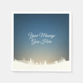 聖降パーソナライズされた誕祭のお目出とう スタンダードカクテルナプキン (正面)