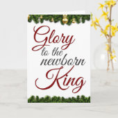 聖降生まれたばかりの誕祭 カード (黄色い花)