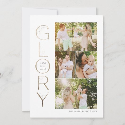 聖降誕フェイク祭の金箔に栄光 シーズンカード (正面)