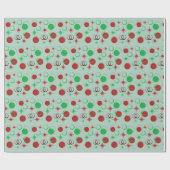 聖降誕モダン祭は赤と緑を作る ラッピングペーパー (フラット)