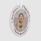 聖降誕最高の日のおじいちゃんのおばあさん オーナメント (正面)