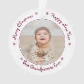 聖降誕最高の日のおじいちゃんのおばあさん オーナメント (正面)