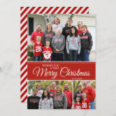 聖降誕祭おめでとう | 5x7 |赤 シーズンカード (正面/裏面)